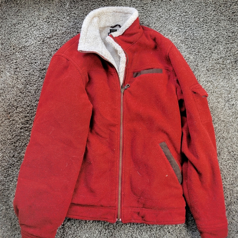 Guide Series Sherpa Line Red Woman's Coat Size La… - image 1